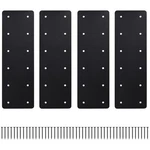 Heavy Duty Steel Plate 4PCS, 15.7"X5", Black Powder Coated. Fixed Price $54.74.