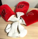 Golf Wisconsin Badgers Plush Club Head Cover Set Of (1,3, And X). Fixed Price $39.95.