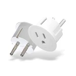 Orei American Usa To European Schuko Germany Plug Adapters Heavy Duty - 2 Pack. Fixed Price $7.99.