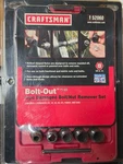 Craftsman 3/8" Drive Bolt Nut Remover Set Usa (6 Pcs) 52060 Red Case New. Fixed Price $22.99.
