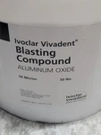 Ivocar Vivadent Aluminum Oxide: 50 Micron Blasting Compound Bucket. Fixed Price $233.75.
