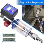 Car Paint Spray Gun Air Pressure Regulator Gauge Water Separator Filter Kit Set. Fixed Price $15.60.