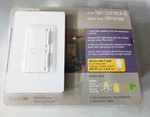 Lutron Ma-lfqhw-wh Maestro Quiet Fan Control & Dimmer Kit W/ Canopy Module White. Fixed Price $50.00.