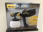 Wagner Flexio 570 Handheld Hvlp Paint Sprayer - 120V, 8 Amp, Model #2333047. Fixed Price $100.00.
