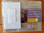 Lutron Ma-lfqhw-wh Maestro Fan Control And Dimmer Kit White. Fixed Price $50.00.