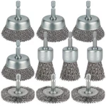 10 Pcs Wire For Drill, Coarse Carbon Steel Crimping Wheel Brush, 1/4. Fixed Price $14.39.