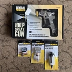 Central Pneumatic Professional Hvlp Auto Paint Spray Gun 20 Oz. Open Box W/acces. Fixed Price $74.97.