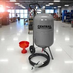 110 Lb Pressurized Abrasive Sandblaster Portable Air Blasting Tool. Fixed Price $273.00.