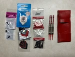 15GM Wisconsin Badger College Themed 3 Piece Soft Tip Dart Set With Case. Fixed Price $10.95.