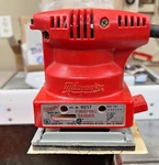 Milwaukee 6017 Quarter Sheet Finish Sander With Metal Case. Fixed Price $39.99.