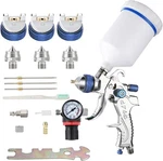 Professional Hvlp Spray Gun Set Gravity Feed Air With 1.3, 1.5, 1.8MM. Fixed Price $51.99.