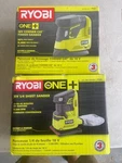 Ryobi One+ 18V P401 Corner Cat Finish Sander & P440 1/4 Sheet Tools Only. Fixed Price $109.99.