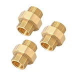 Brass Pipe Union Connector Coupling 1/2PT Fitting Female Connects 3PCS. Fixed Price $19.39.