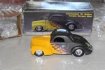 1941 Willys Coupe Street Rod-tilting Front Hood-gray W/flames-liberty Eastwood. Fixed Price $14.25.