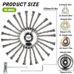 Steel Wire Weeding Grass Trimmer Head Rotating Wheel Brush With Adapter Kit. Fixed Price $28.40.
