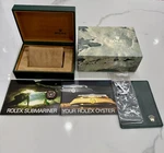 Genuine Vintage Rolex Submariner 16800 16803 Watch Box Booklets Anchor Full Set. Fixed Price $655.00.