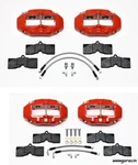 Wilwood Brake Caliper,pad,& Line Kit,front REAR,1965-1982 Corvette C2,C3,RED*. Fixed Price $1617.00.