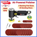 Mini Air Sander 1/2/3 Inch Small Orbital For Auto Body Work, Powered. Fixed Price $44.46.