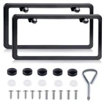 License Plate Frames Black 2 Pack Rustproof Stainless Steel Holder. Fixed Price $9.26.