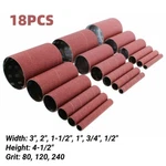 4-1/2" Oscillating Sander Spindle Sanding Drum Sleeves Paper Set 80 120 240 Grit. Fixed Price $19.49.
