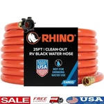 Rv Sanitation Hose 25FT Heavy Duty Clean Out Waste Grey Water Tanks New. Fixed Price $23.23.