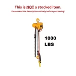 Harrington Tcr Pendant Controlled Air Hoist, 1000 Lb Capacity, Lift. Fixed Price $5340.00.