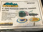 Pneumatic 6" Orbital Sander W/ Pad & Block By New Mountain MTN-7321 Daq Random. Fixed Price $17.25.