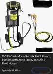 Sames Kremlin Max Cart Mount Airmix Pump System 15C25 With Xcite Gun Euc!!. Fixed Price $4200.00.