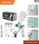 Complete Hvlp Spray Gun Set With Stainless Steel Nozzles & Gravity Feed Design. Fixed Price $50.99.