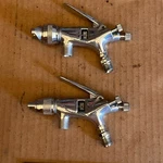 Devilbiss Type EGA-502-390 & 502-395 Conventional Spray Guns Set Of Nice. Fixed Price $400.00.