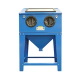 Leadzm 90 Gallon Sand Blasting Cabinet Stand Gun, Nozzles, Gloves Blue. Fixed Price $330.60.