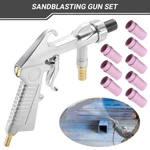 Sandblaster Abrasive Gun Air Siphon Feed Nozzles Kit Sandblasting. Fixed Price $15.59.