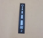 Lr Defender -06 Label For Fan Heater Assembly Control MTC6007. Fixed Price $19.75.
