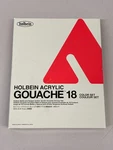 Holbein Acrylic Gouache 18 Set D982 Multicolor Artist Paint 12ML Tubes. Fixed Price $33.95.