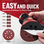 Random Orbital Sander, 3.0 Amp Corded Palm 6 Speeds Max 12,000 Opm, 5.... Fixed Price $47.95.