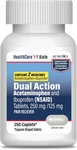 Dual Action Acetaminophen And Ibuprofen (nsaid) Tablets, 250 Mg /125 Pain Rel. Fixed Price $22.99.