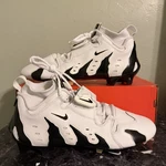 Nike Vapor Edge 360 Dt Deion Football Cleats White Black Size 11.5. Fixed Price $250.00.