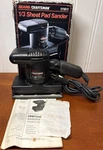 Craftsman 1/3 Sheet Pad Dual Orbital Straight Line Sander Box Usa Works Great. Fixed Price $13.96.