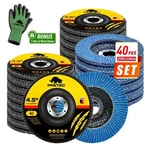 40PCS 4.5" Flap Discs Grit Zirconia Sanding Grinding Wheels For Angle Grinder. Fixed Price $42.87.