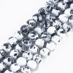 50 Graffiti Glass Beads 8MM Black White Grey Bulk Jewelry Supplies Speckled. Fixed Price $7.99.