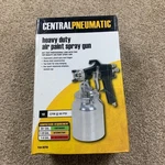 Central Pneumatic Heavy Duty Air Paint Spray Gun 1 Qt Cup Hvlp Style Compressor. Fixed Price $20.00.