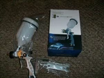 Hvlp Air Powered Gravity Top Feed Fed And Gun Paint Sprayer. Fixed Price $22.85.