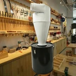 5.9" Outlet Woodworking Cyclone Dust Collector Vacuum Cleaner Separator 50L. Fixed Price $243.46.