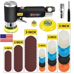 Mini Air Sander Polisher Kit Dual Action 1" 2" 3" Random Orbital For Auto Body. Fixed Price $38.94.