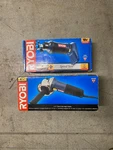 Ryobi Tool Lot P530 Speed Saw + AG402 4-1/2 Angle Grinder New Box. Fixed Price $129.99.