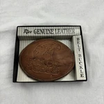 Matco Tools Men's Vintage Rico Genuine Leather Eagle Belt Buckle Made U.s.a.. Fixed Price $19.95.