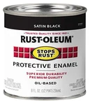 Rust-oleum 7777502-2PK Stops Brush On Paint, Quart, Satin Black, Pack. Fixed Price $85.15.