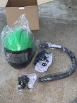 Nova 2000 Fresh Air Fed Sandblasting Respirator Helmet Hood. Fixed Price $600.00.