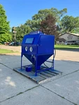 Sandblasting Cabinet, Industrial System, Pressure Pot Blaster, 48X48X36. Fixed Price $13695.00.
