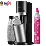 Sodastream Duo Sparkling Water Maker Bundle Black CO2 Glass & Bpa Free Bottle. Fixed Price $214.70.